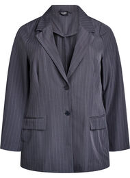 FLASH - Blazer med lommer og splitter, Grå