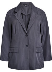 FLASH - Blazer med lommer og splitter, Grå FLASH - Blazer med lommer og splitter