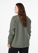 Genser med crewneck, Gr&oslash;nn, Model image number 2