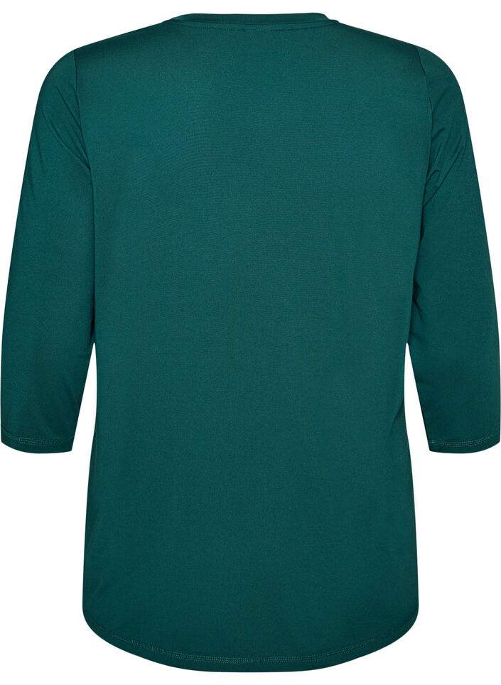 Treningsgenser med 3/4-ermer, Gr&oslash;nn, Packshot image number 1