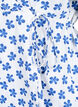 Omslagsbluse i bomull med blomstertrykk, B.White/Small Flower, Packshot image number 3