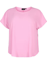 Kortermet bluse med rund hals
