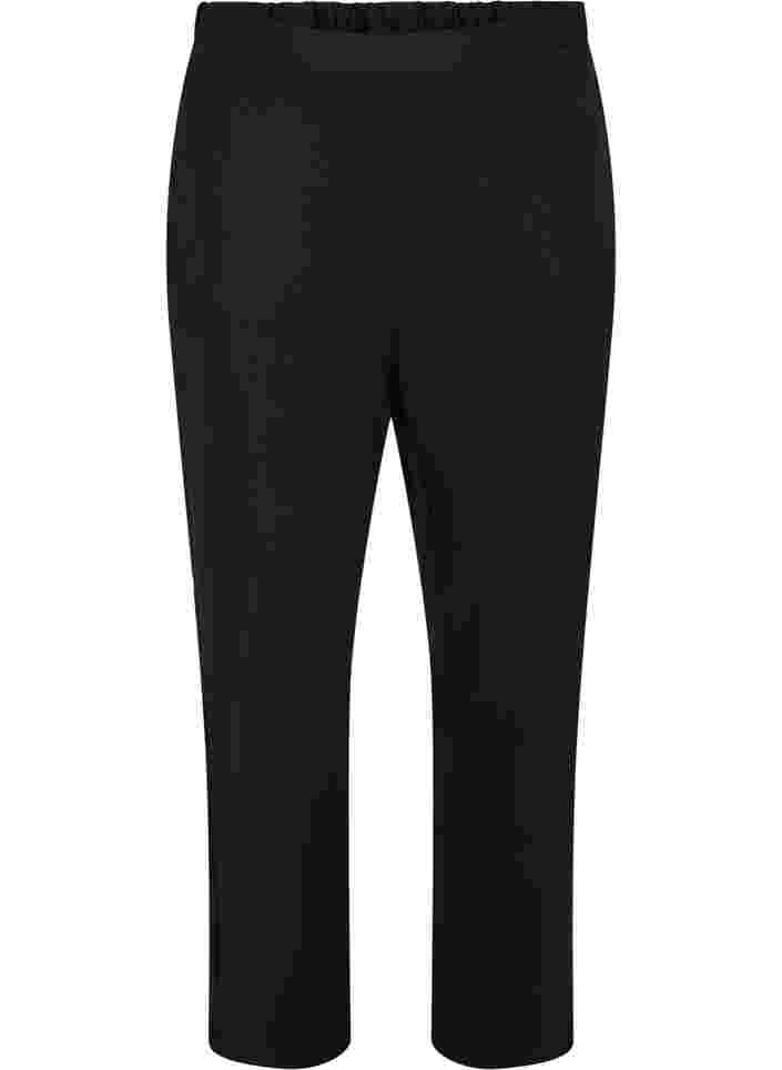 Bukser med vidde og lommer, Black, Packshot image number 0
