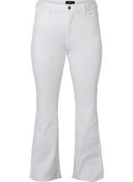 Ellen bootcut jeans med høyt liv, White, Packshot