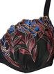 Formet BH med blomsterbroderi, Svart, Packshot image number 2