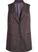 Pinstripe vest med jakkeslag, Brun, Packshot image number 0