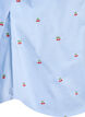 Skjorte med broderte kirseb&aelig;r, Bl&aring;, Packshot image number 3