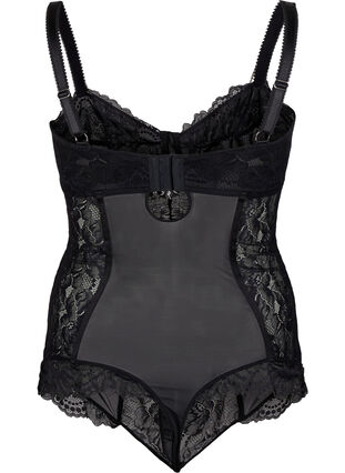 Zizzi Mesh-body med blonde og avtagbar kjede, Black, Packshot image number 1
