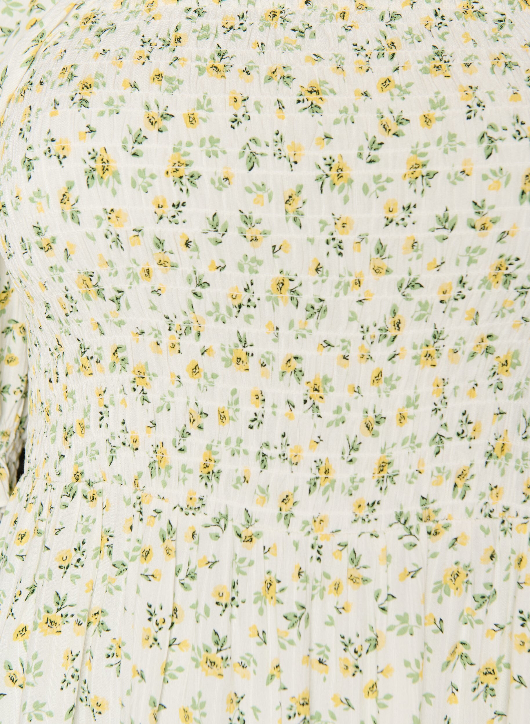 ZizziBlomstrete sommerkjole i viskose, Hvit, Packshot image number 2
