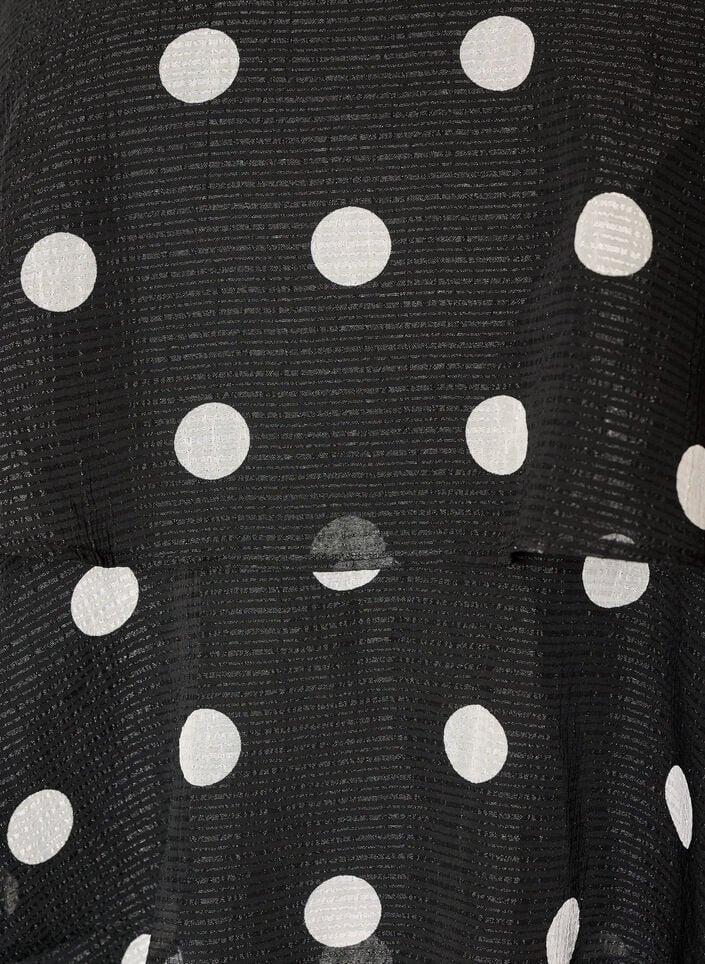 Lag-p&aring;-lag topp med volanger og spaghetti-stropper, Svart, Packshot