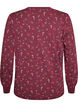 Nattbluse med et trykk, M&oslash;rk Bordeaux, Packshot image number 1