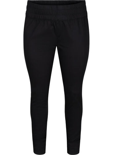 Jeggings i bomullsblanding, Black, Packshot image number 0