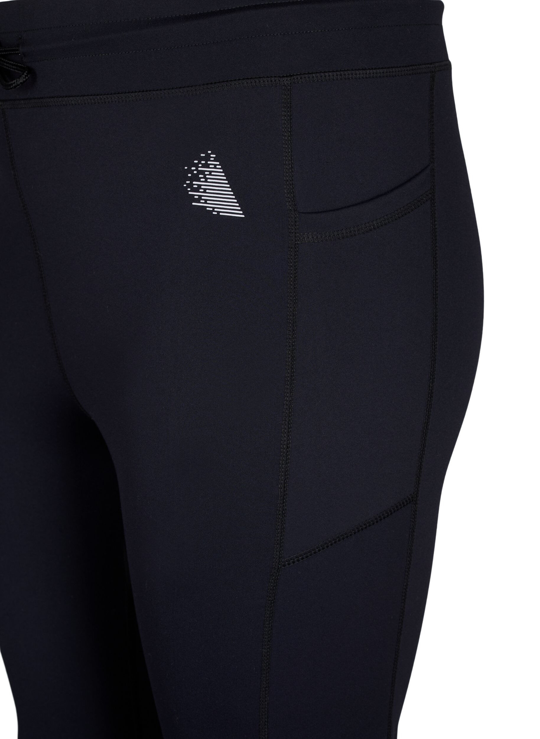 Zizzi7/8-treningstights med lommer, Svart, Packshot image number 2