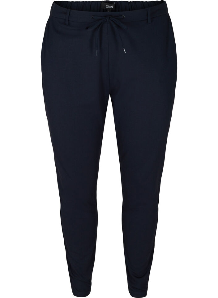 Cropped Maddison bukser, Bl&aring;, Packshot image number 0