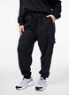 Cargo-bukser i mykt gensermateriale, Black, Model image number 2