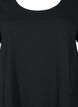 Jerseykjole med korte ermer og lommer, Svart, Packshot image number 2