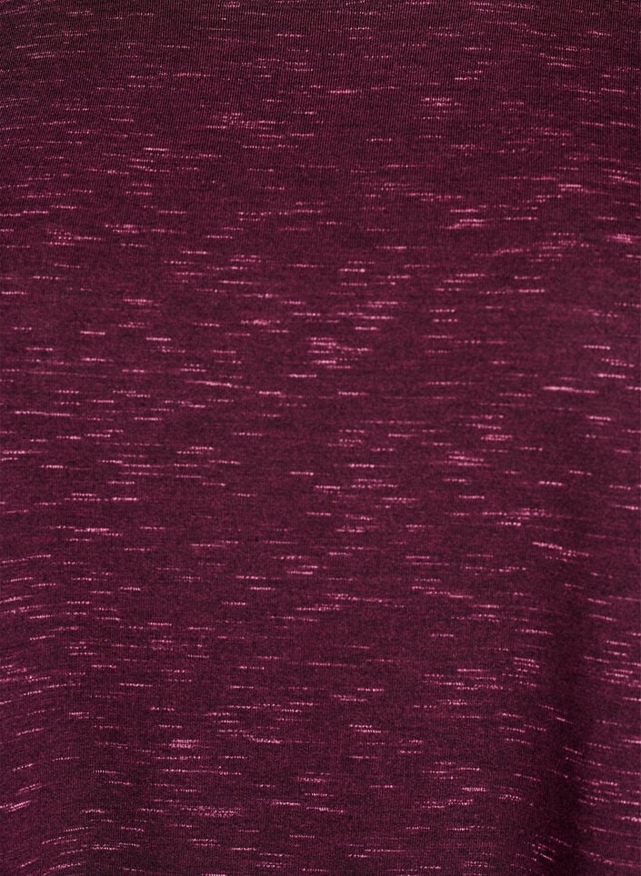Løs trenings-T-skjorte med korte ermer, Mørk Bordeaux, Packshot image number 2