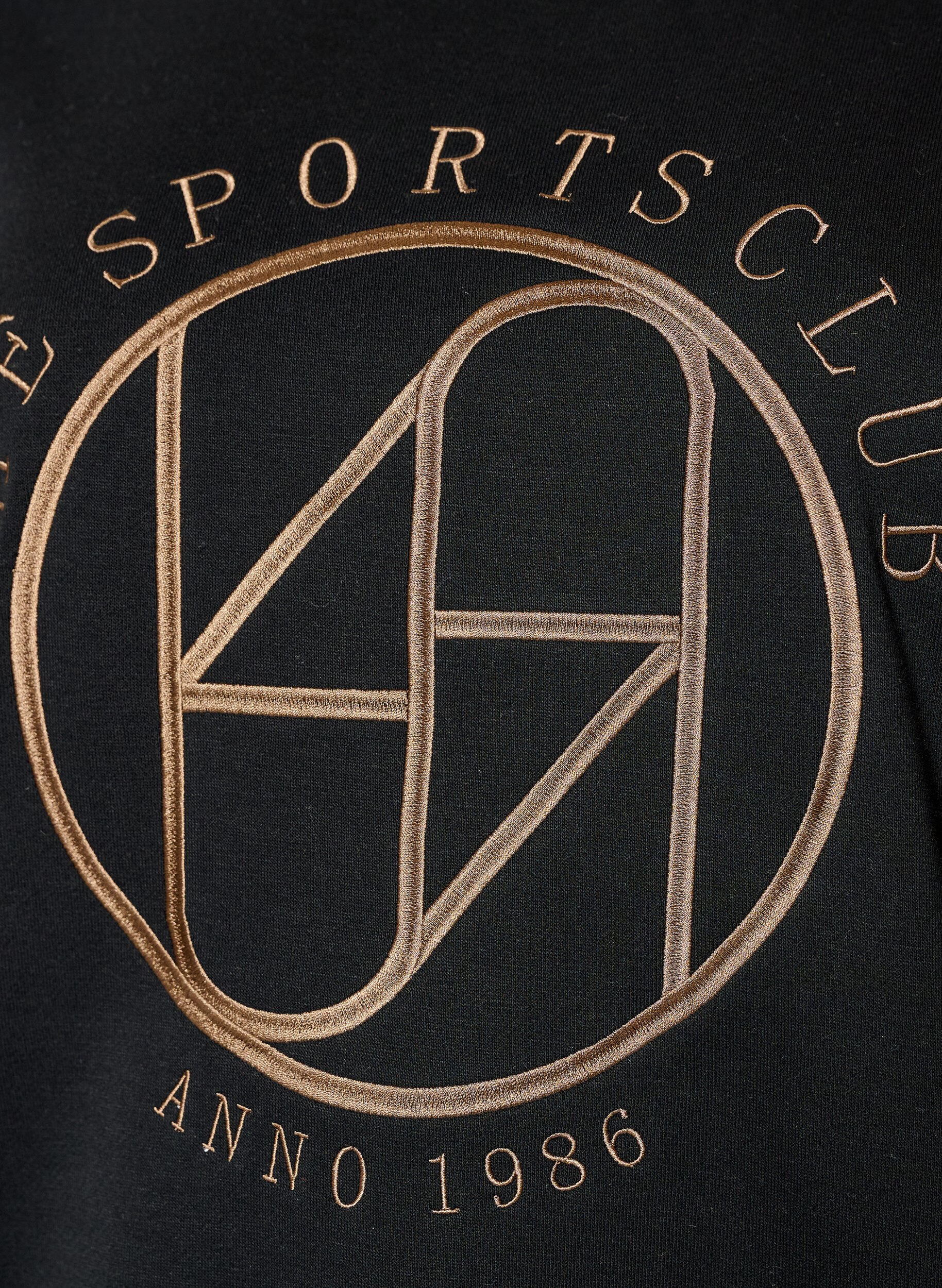 ZizziGenser med brodert tekst, Svart, Packshot image number 2