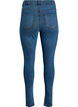 Amy jeans med h&oslash;y midje og ekstra smal passform, Bl&aring;, Packshot image number 1