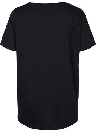 Oversized T-skjorte i økologisk bomull, Black Sleep, Packshot image number 1