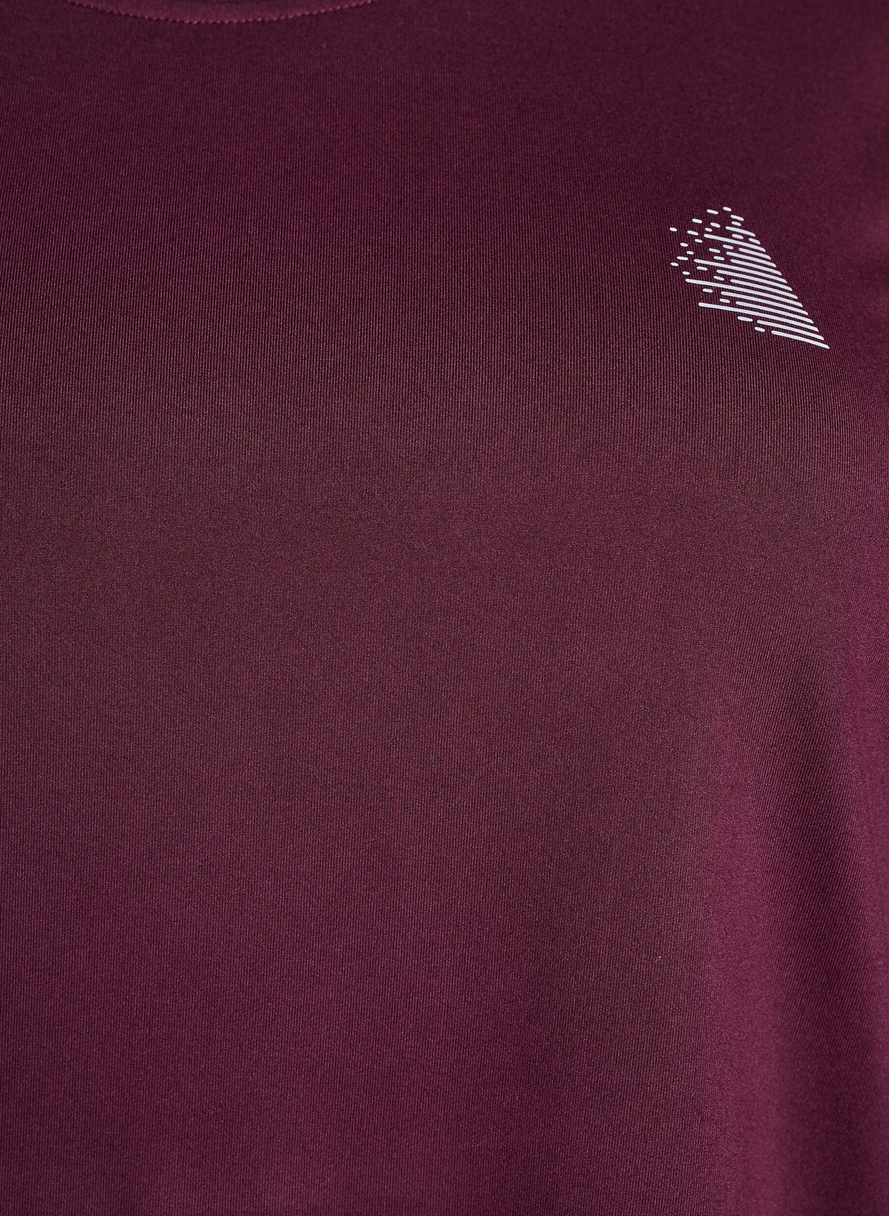 ZizziTreningsbluse med 3/4-ermer, R&oslash;d, Packshot image number 2