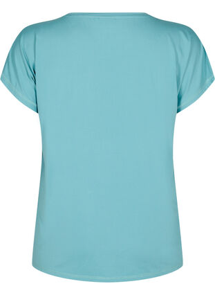 Zizzi Ensfarget trenings-T-skjorte, Grønn, Packshot image number 1