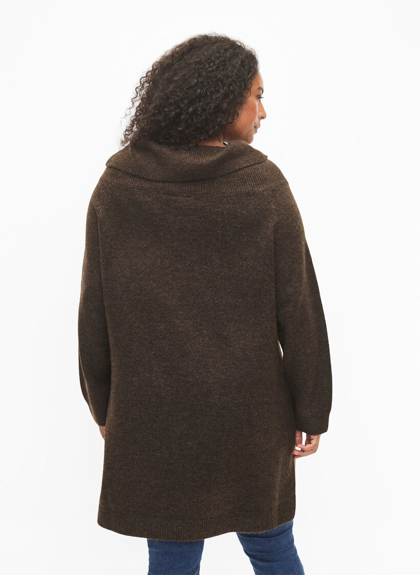 Melert strikket kjole, Demitasse Mel., Model image number 1