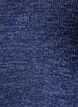 Jerseybluse med V-hals og lange ermer, Bl&aring;, Packshot image number 2