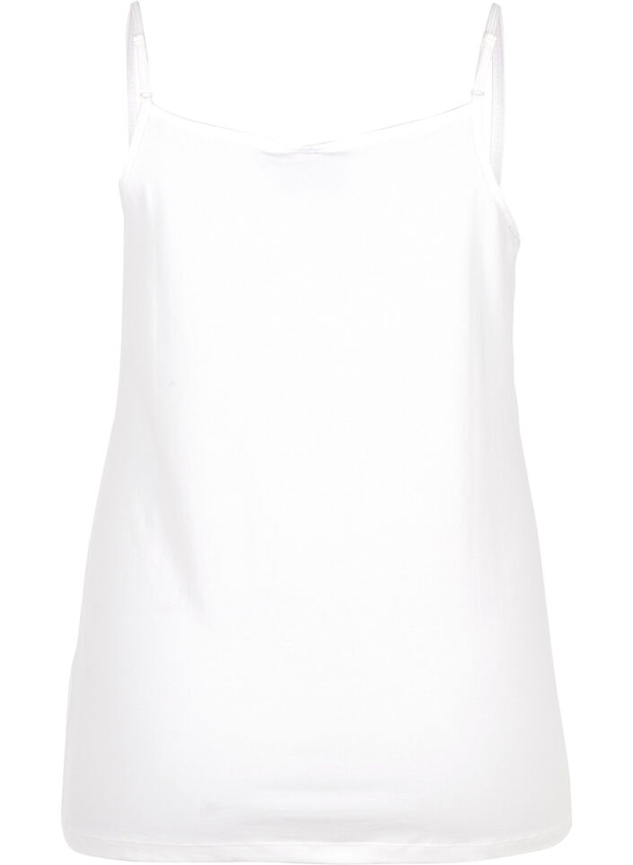 Basistopp i bomull, Hvit, Packshot image number 1