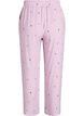 Loose fit nattbukser med striper og hjerter, Rosa, Packshot image number 1