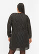 Langermet kjole med folietrykk, Black w. Gold, Model image number 1