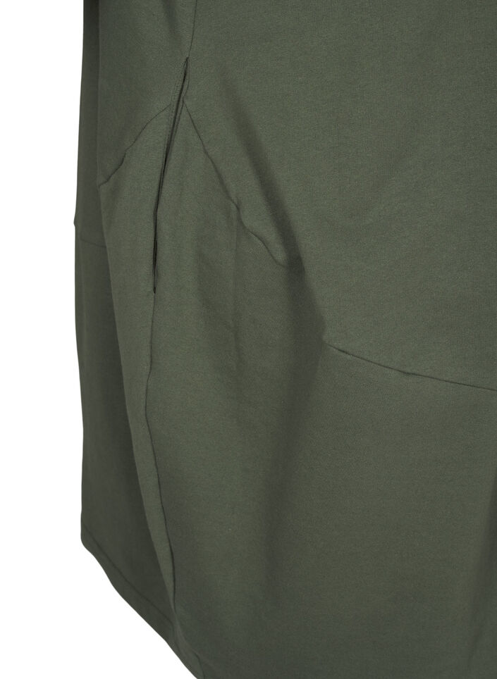 Ballongkjole med lommer, Grønn, Packshot image number 4