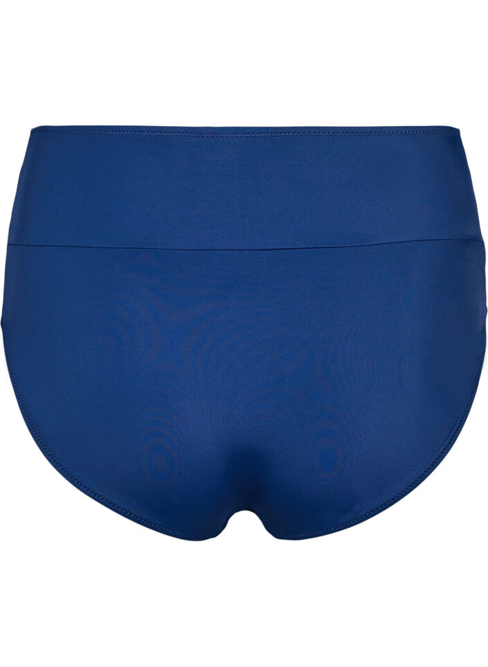 Bikinitruser med omslagsdetaljer, Bl&aring;, Packshot image number 1