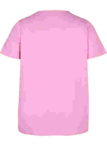 T-skjorte med broderi anglaise, Cyclamen Mel., Packshot image number 1