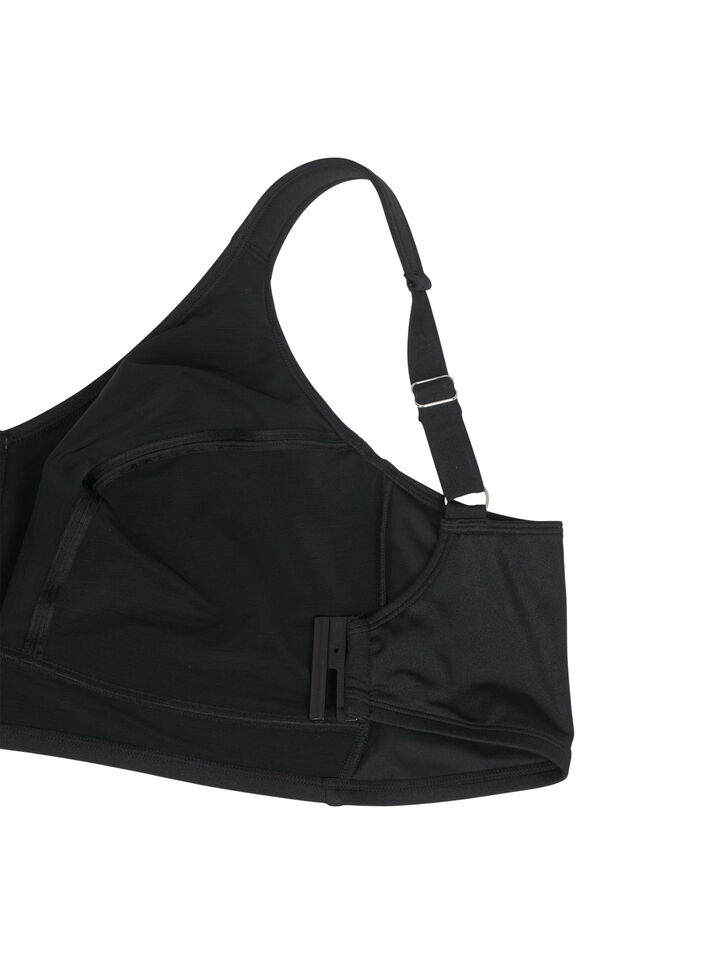 Bikinitopp med heldekkende passform, Black, Packshot