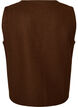 V-hals vest med knapper, Brun, Packshot image number 1