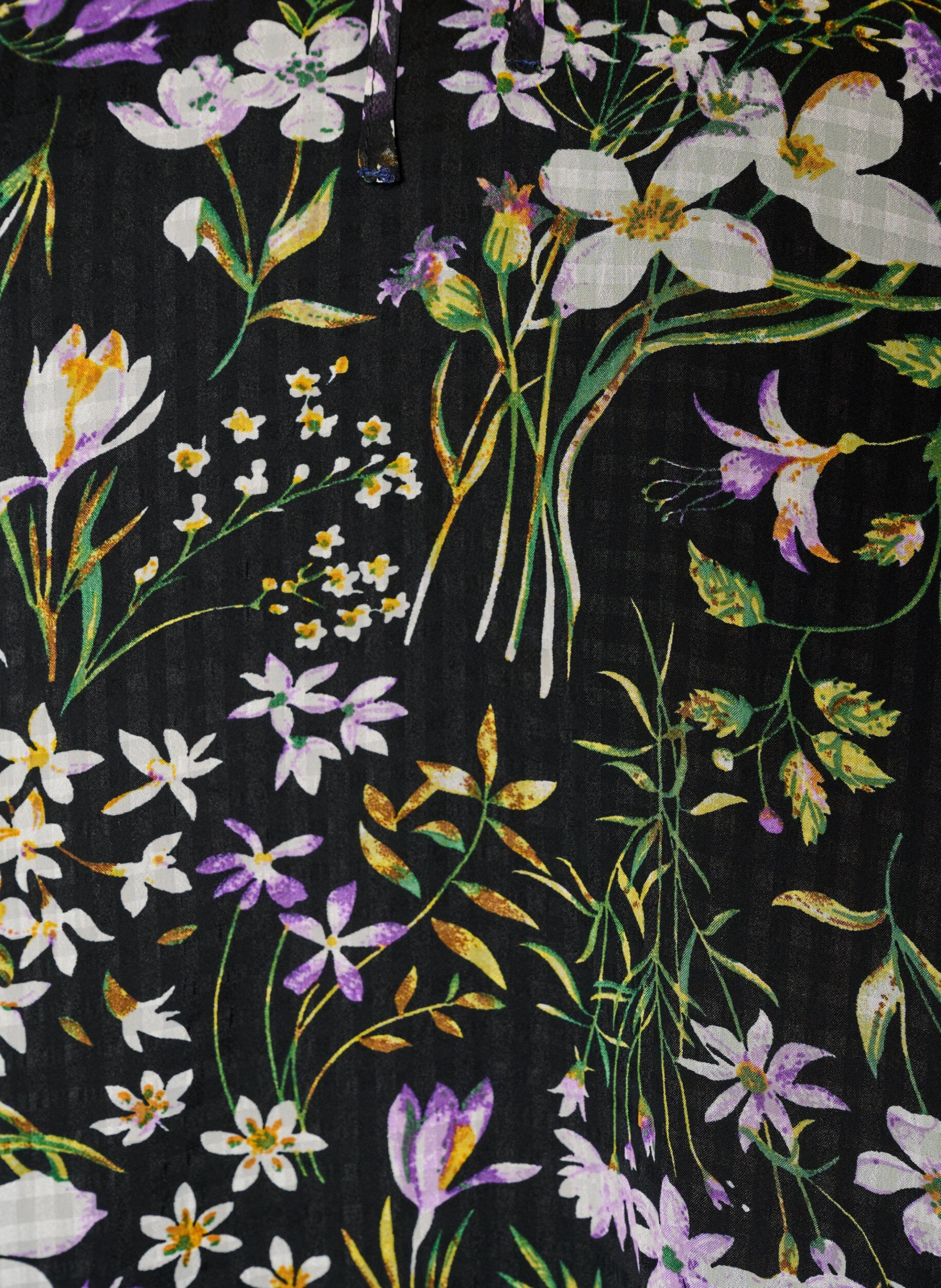 ZizziA-linjeformet tunika med blomsterprint, Svart, Packshot image number 2