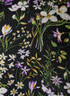 A-linjeformet tunika med blomsterprint, Svart, Packshot image number 2