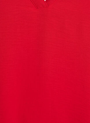 Zizzi Ermeløs overdel med rynkedetaljer, Rød, Packshot image number 2