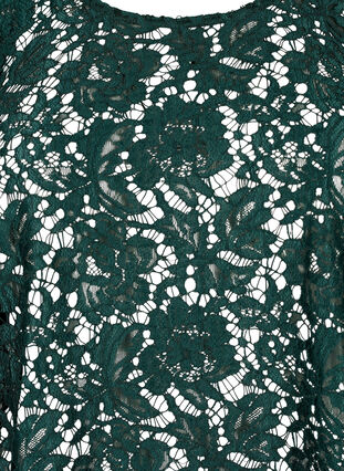 FLASH – Bluse med lange ermer og blonder, Scarab, Packshot image number 2