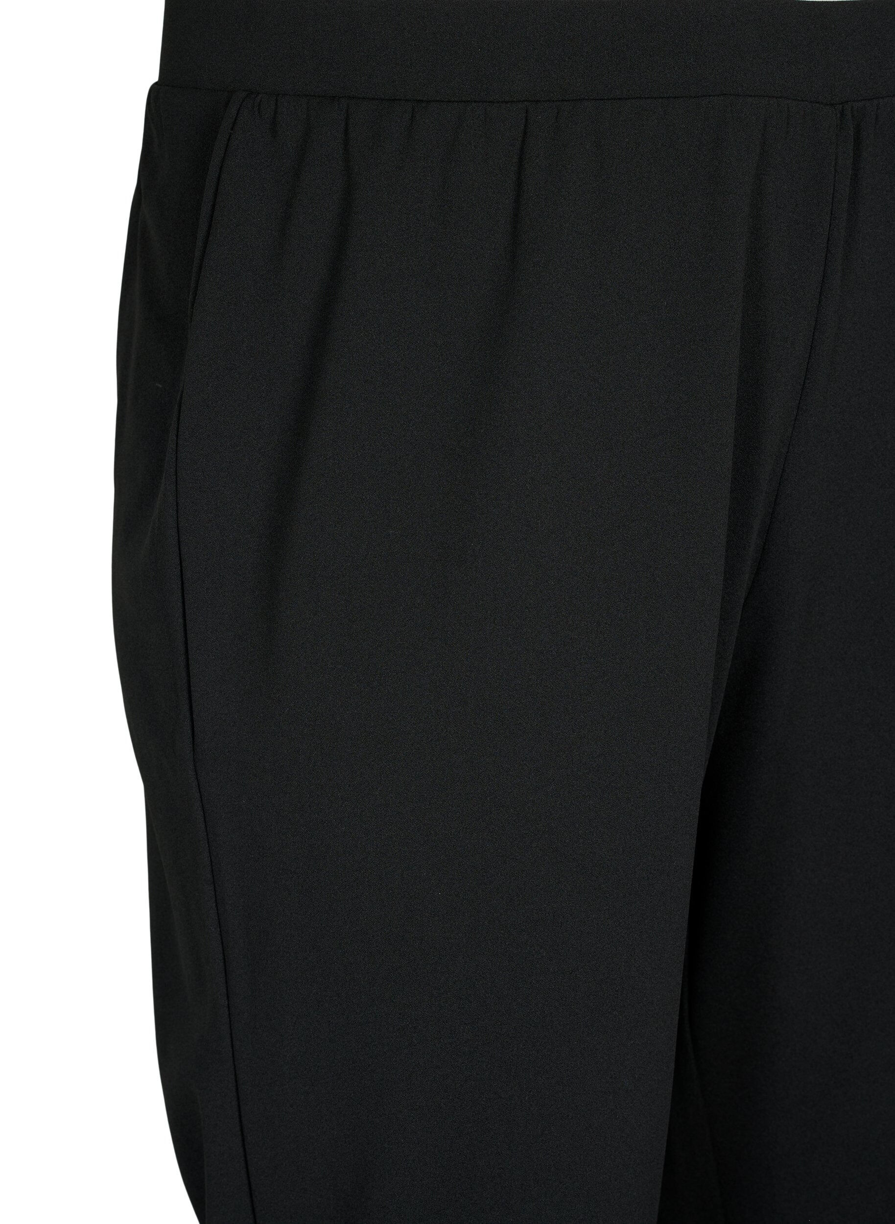 ZizziBukser med straight fit, Svart, Packshot image number 2