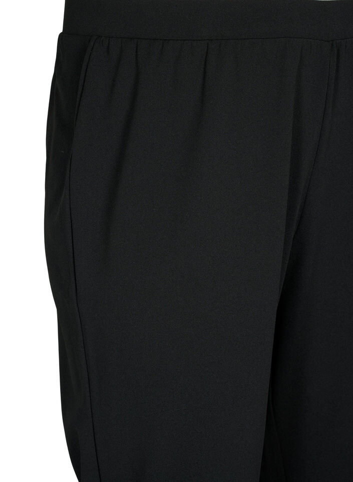 Bukser med straight fit, Svart, Packshot image number 2