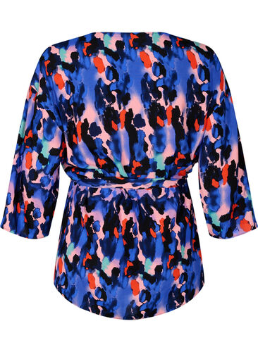 Kimono i viskose med mønster, Colorful Animal, Packshot image number 1