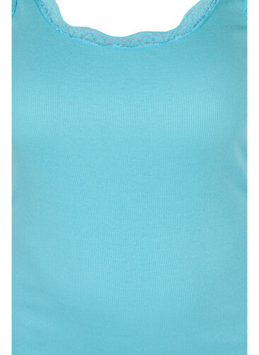 Topp med blondekant, Aqua Sea, Packshot image number 2