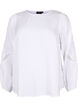 Bluse i Tencel &trade; Modal med broderidetaljer, Bright White, Packshot image number 0