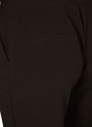 Klassiske bukser med vide ben, Black, Packshot image number 3