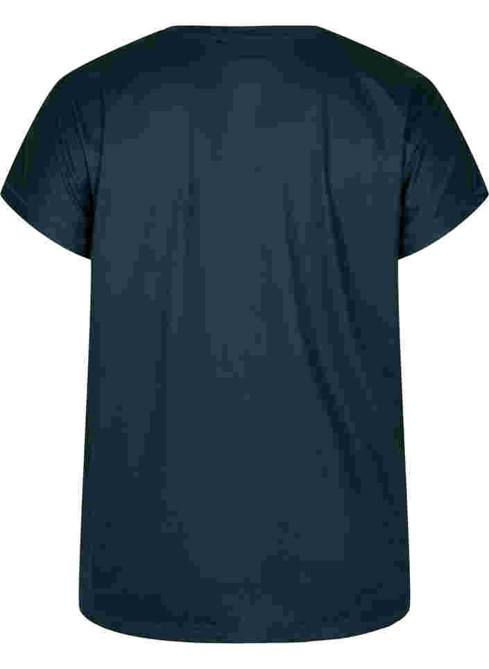 Ensfarget t-skjorte til trening, Scarab, Packshot image number 1