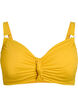 Bikini-topp med spiler og knutedetalj, Gul, Packshot image number 0