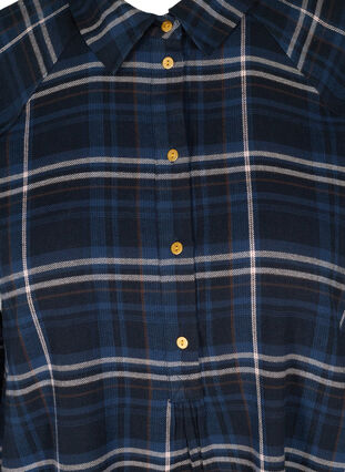 Løstsittende tunika med rutete mønster, Black Check Comb, Packshot image number 2