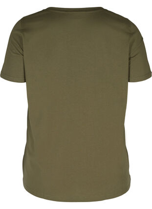 T-skjorte med trykk i organisk bomull, Ivy Green, Packshot image number 1